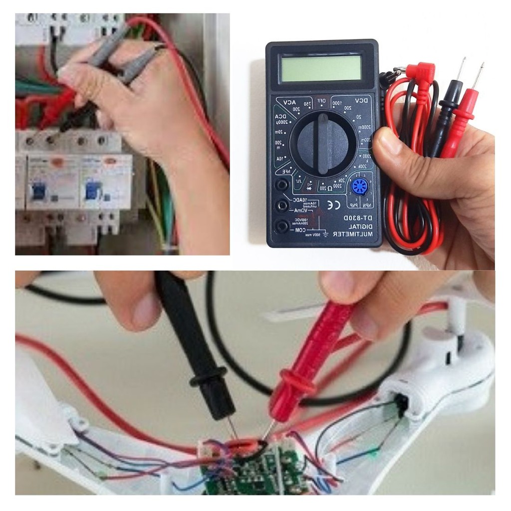 Multimeter Digital LCD Serbaguna Ampere Volt Ohm Tester 111147