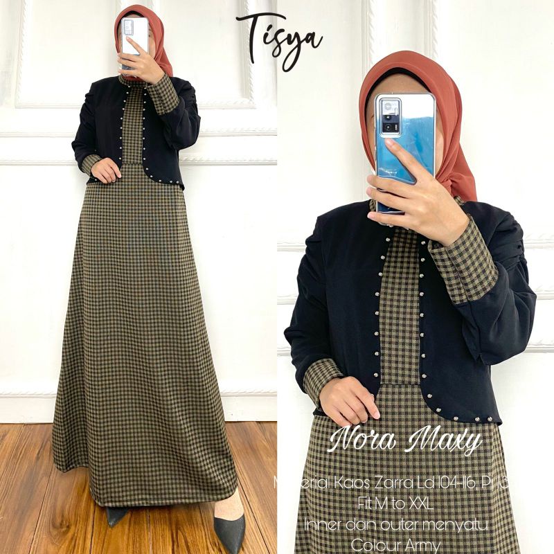 Gamis set Murah NORA MAXY BY TISYA GAMIS LEBARAN