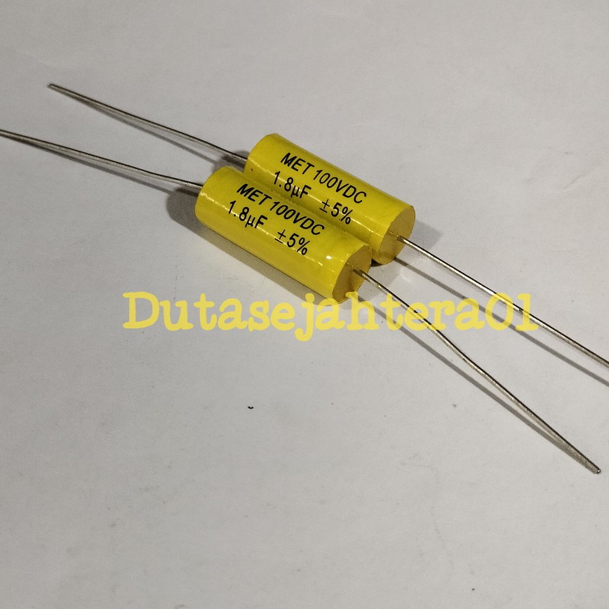 CAPASITOR NON POLAR MET 1,8UF 100V DS