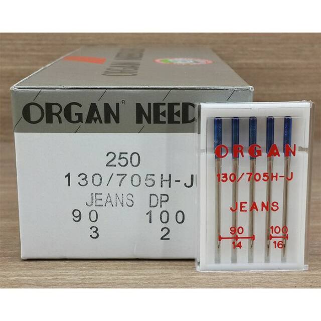 Jarum Mesin Jahit untuk Bahan JEANS - DENIM merk Organ Needles