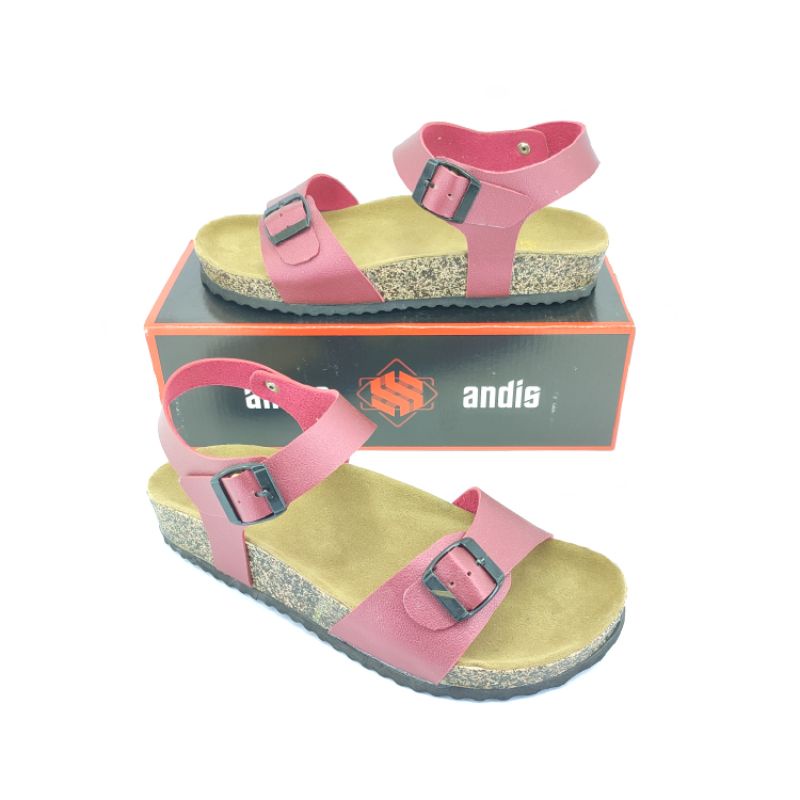 Sandal Birken Wanita Slip Sandals Sendal Puyuh Andis AF18