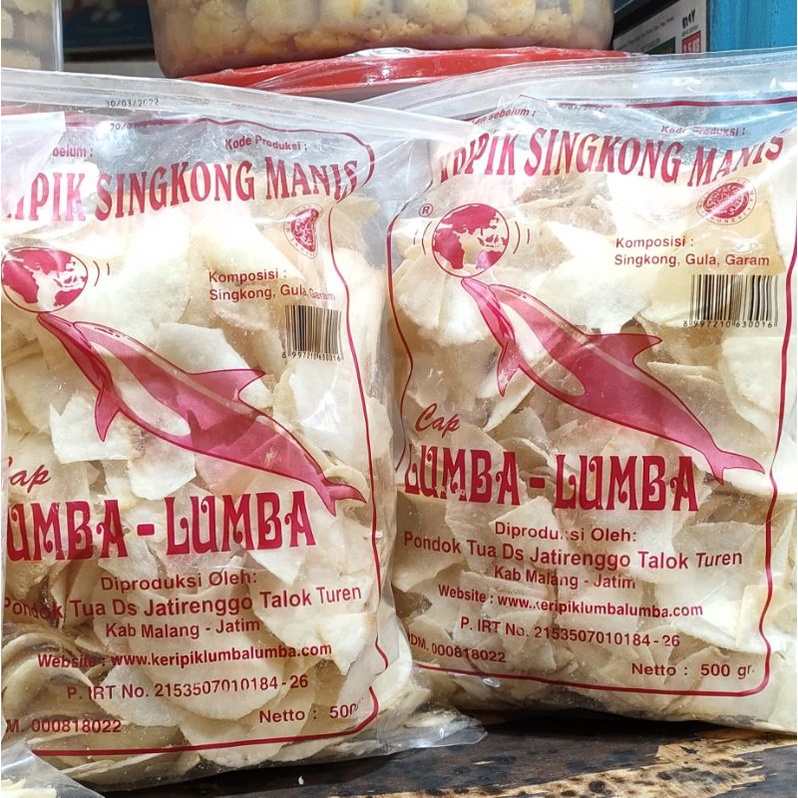 Jual [500gr ] Keripik Singkong Lumba Lumba Khas Malang Shopee Indonesia