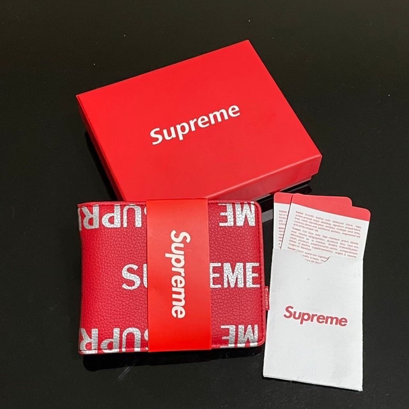 ((TERMURAH)) DOMPET LIPAT SUPREME / BIFOLD WALLET SUPREME / DOMPET SUPREME FULLSET