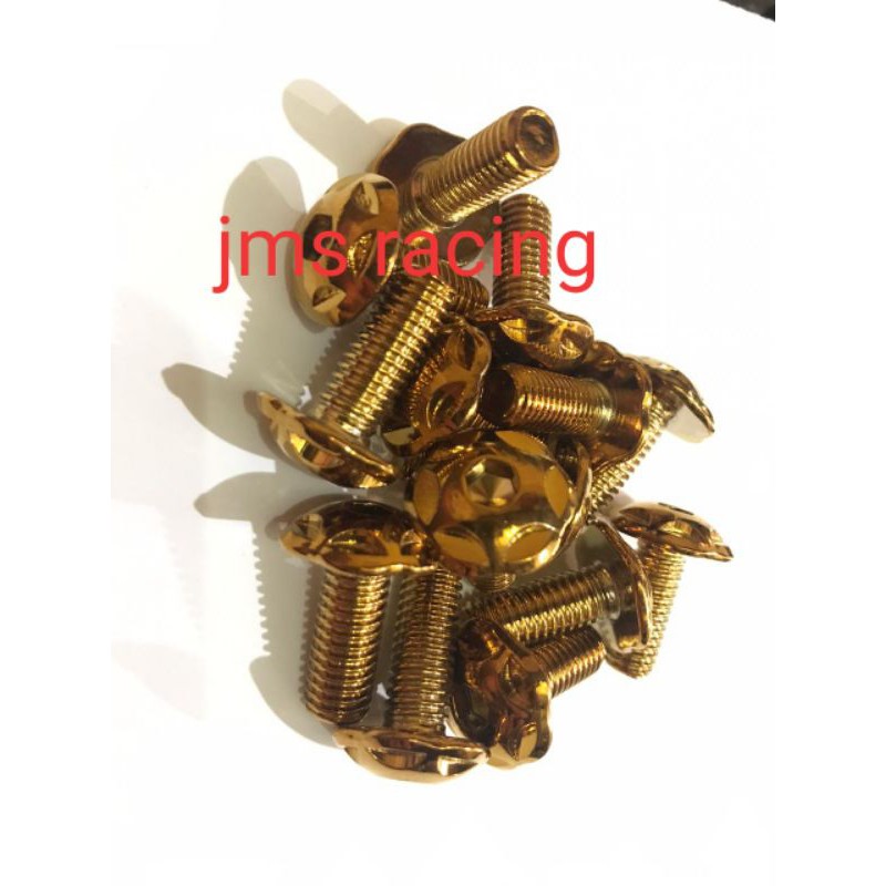 baut piringan disc cakram probolt warna gold dan tutone stanlies semua motor