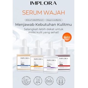 IMPLORA Face Serum | Serum Wajah | Acne | Brightening | Peeling | Midnight Serum BPOM