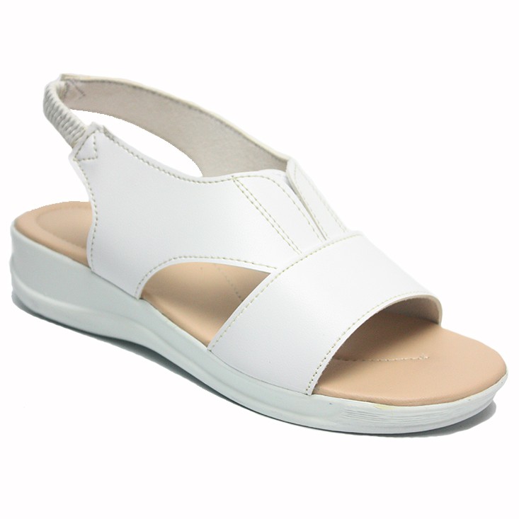 Dr. Kevin Women Flat Sandals Sandal Treples Wanita 571-547 - (3 Warna) Salem, Putih & Tan-2