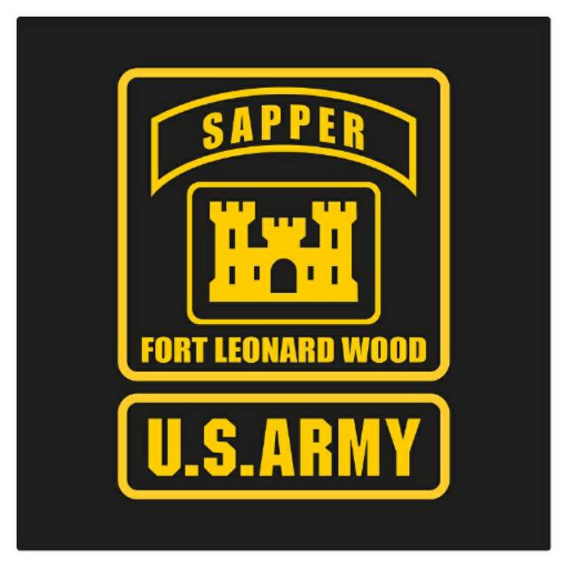 

US Army Sapper Fort Leonard Wood Cutting Sticker