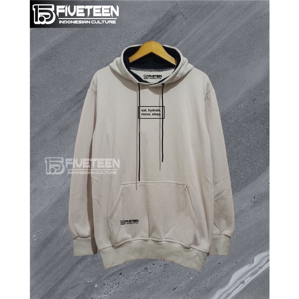 hoodie gratis ongkir murah 15fifteen warna hoodie cream sablon HYDRATE hoodie pria distro original brand tebal halus fifteen jaket distro pria original hoodie tebal putih sweater cowok oversize pria terbaru keren allsize zipper hoodie oversize jumbo