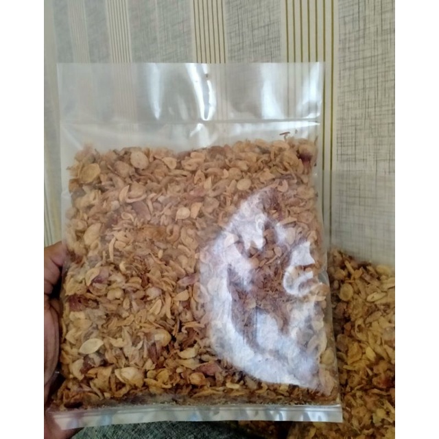 

Bawang merah putih goreng grade b kemasan 250 gram