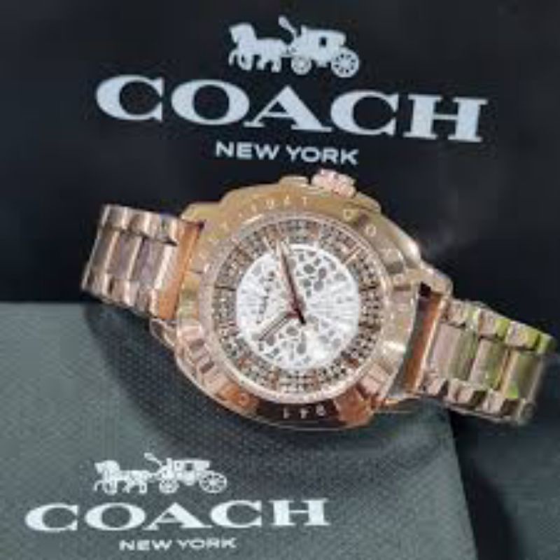 COACH WOMEN STEEL STRAP ROSE GOLD (C14501669)