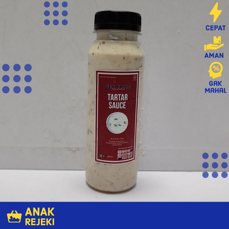 

Tartar Sauce SenTaste 250gr - Saus Tar Tar Cream Mayo Saos Ayam Jepang