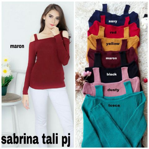 Q- SABRINA TALI/ BLOUSE LENGAN PANJANG/ TERBARU