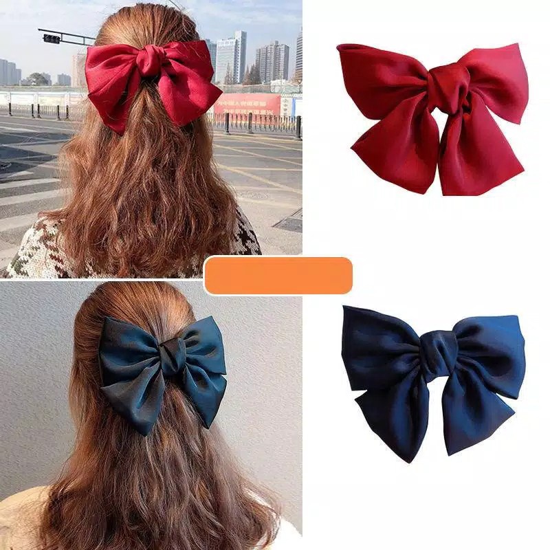 3SP | AC15 Ikat Karet Jepitan Rambut Pita Besar Fashion Korea Aksesoris Rambut Murah Grosir