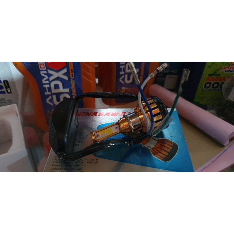 Lampu Led Utama Motor - Headlamp Led Shinagawa 3Tone Warna - Headlamp 3 Sisi - Lampu Depan Led