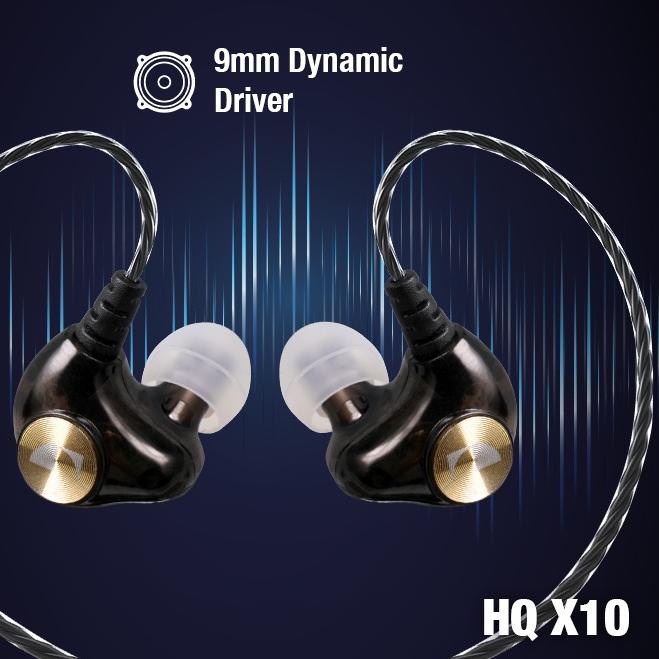 Nakamichi HQ X10 Dynamic Driver In Ear Monitor Wired Earphone Mic