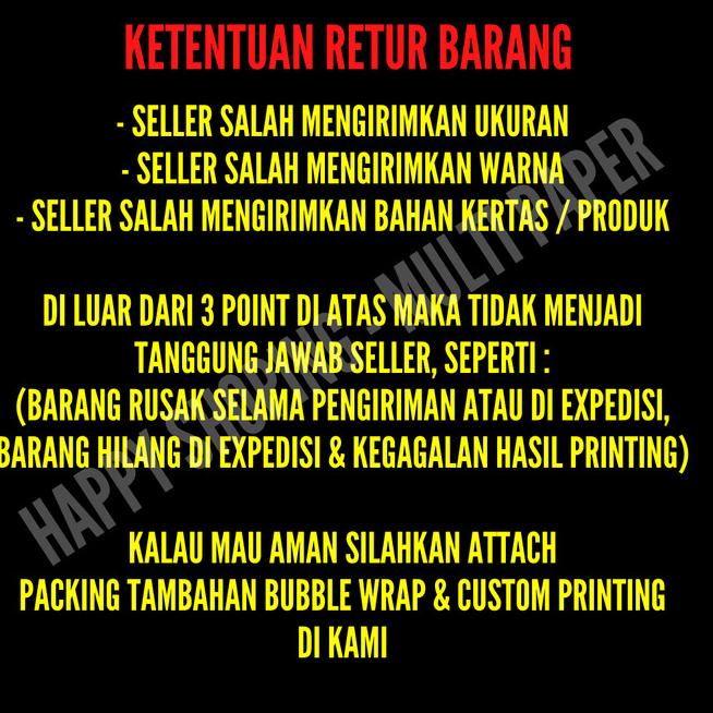 

➲ Kertas Sticker A3 Plus Glossy isi 30 lembar / Kertas Sticker Glossy A3 ☻