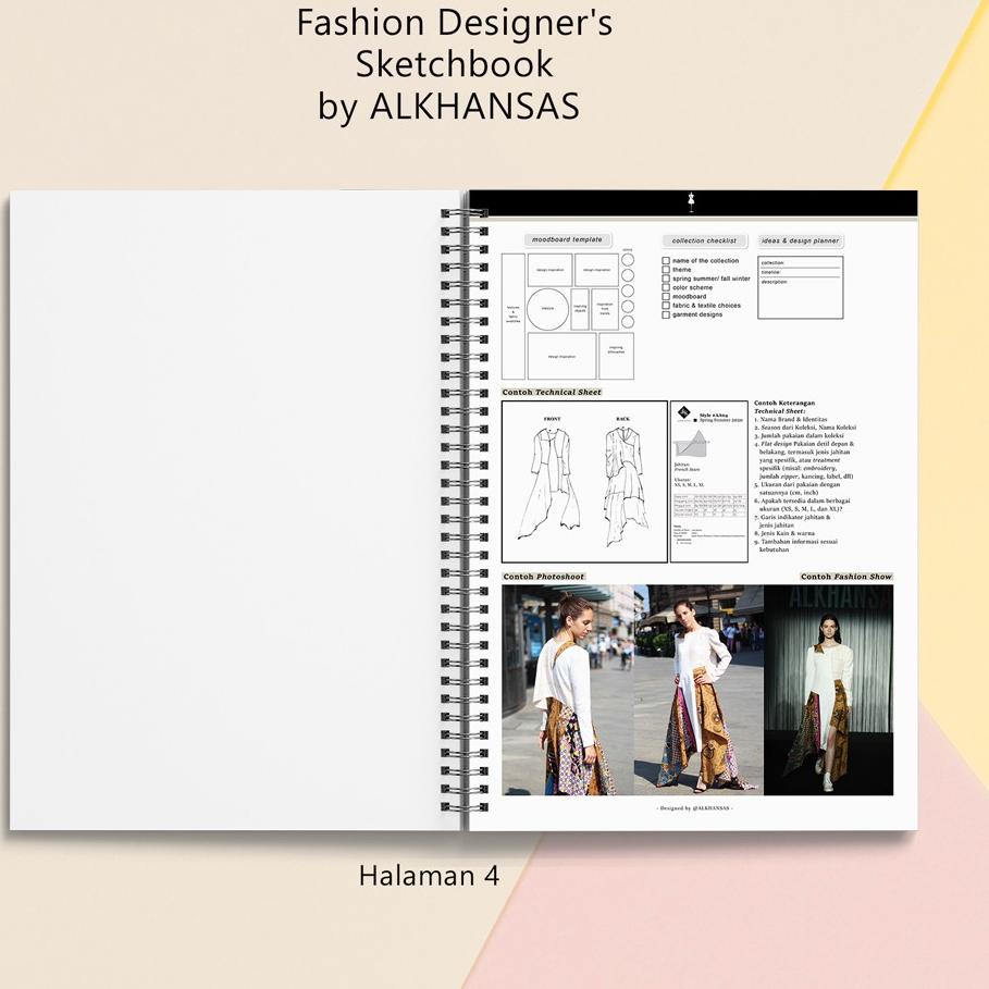 

Special Price.. Alkhansas - Buku Gambar Fashion Designer Hard Cover (Fashion Designer's Sketchbook) Volume 8