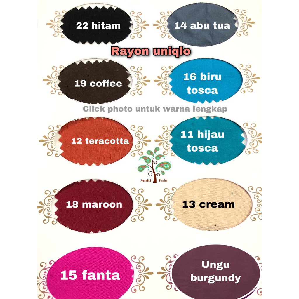 Bahan multi Kain Rayon Uniqlo mukena Meteran dan Grosir Quality Super-1