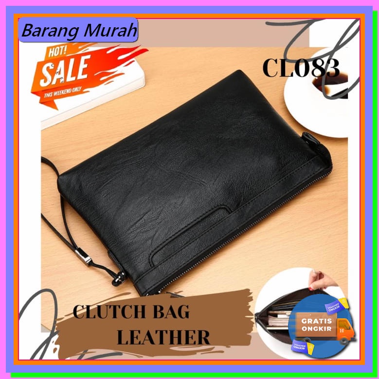 Clutch Pria Tas Genggam Organizer Anti Air Pria Premium - Maroon  NB880 Tas Tangan Pria / Bag Pria /