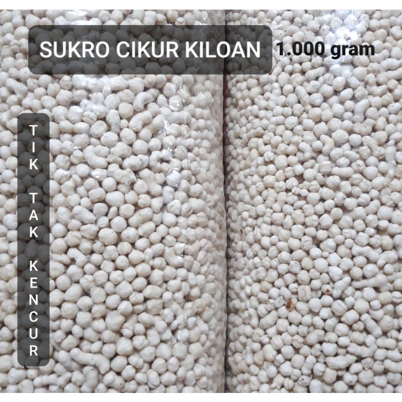 SUKRO CIKUR KILOAN / TIK TAK CIKUR 1.000 gram TIK TAK TABUR BASO ACI / SNACK KILOAN MURAH