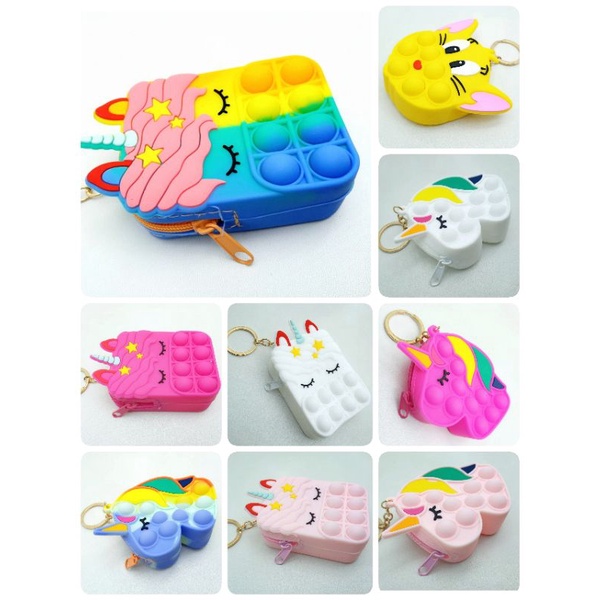 Pop It Coin Purse Dompet Koin Pop It Lucu GantunganTas