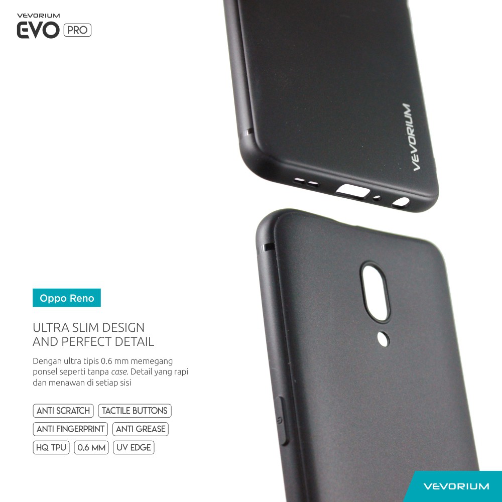 VEVORIUM EVO PRO Oppo Reno Soft Case Softcase Matte Black