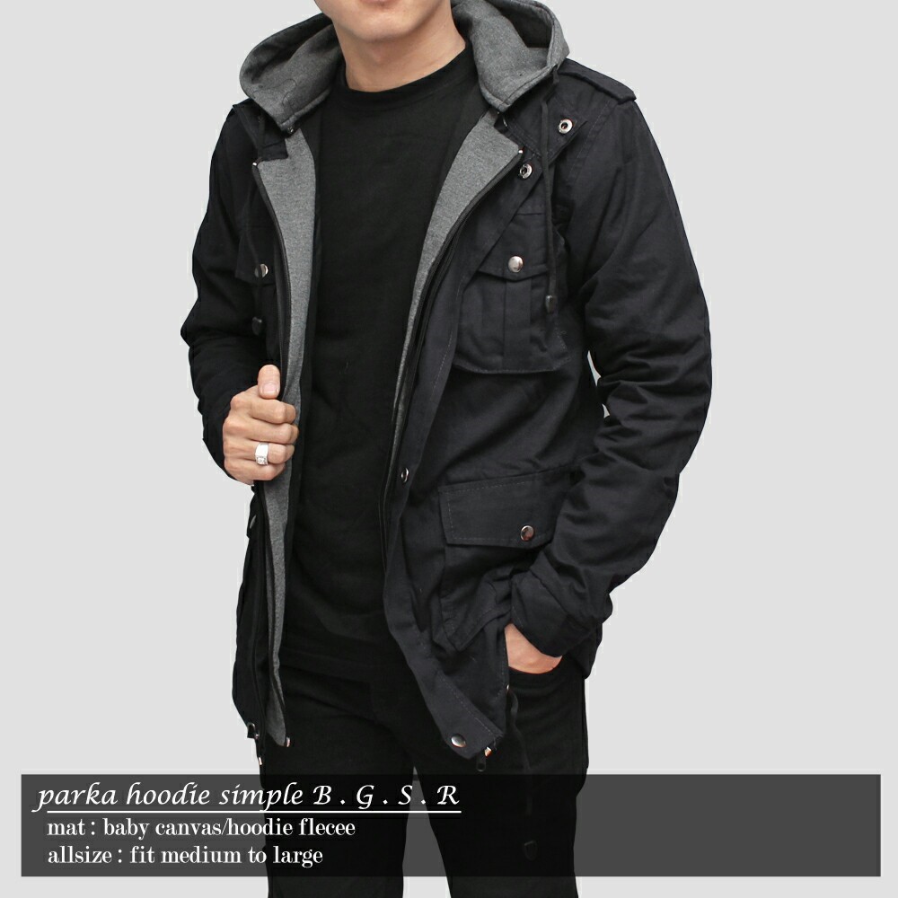 Jaket Parka Hoodie Musim Dingin