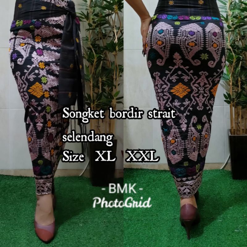 KAMEN JADI KATUN BORDIR STRAIT+SELENDANG