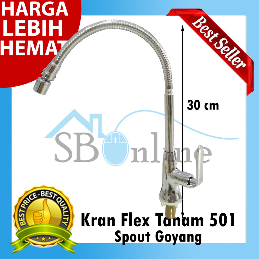 Paket Wasbak Bak Cuci Piring Metalco MS 36-18 Set Stainless Anti Karat Dan Kran Angsa Flex Tanam