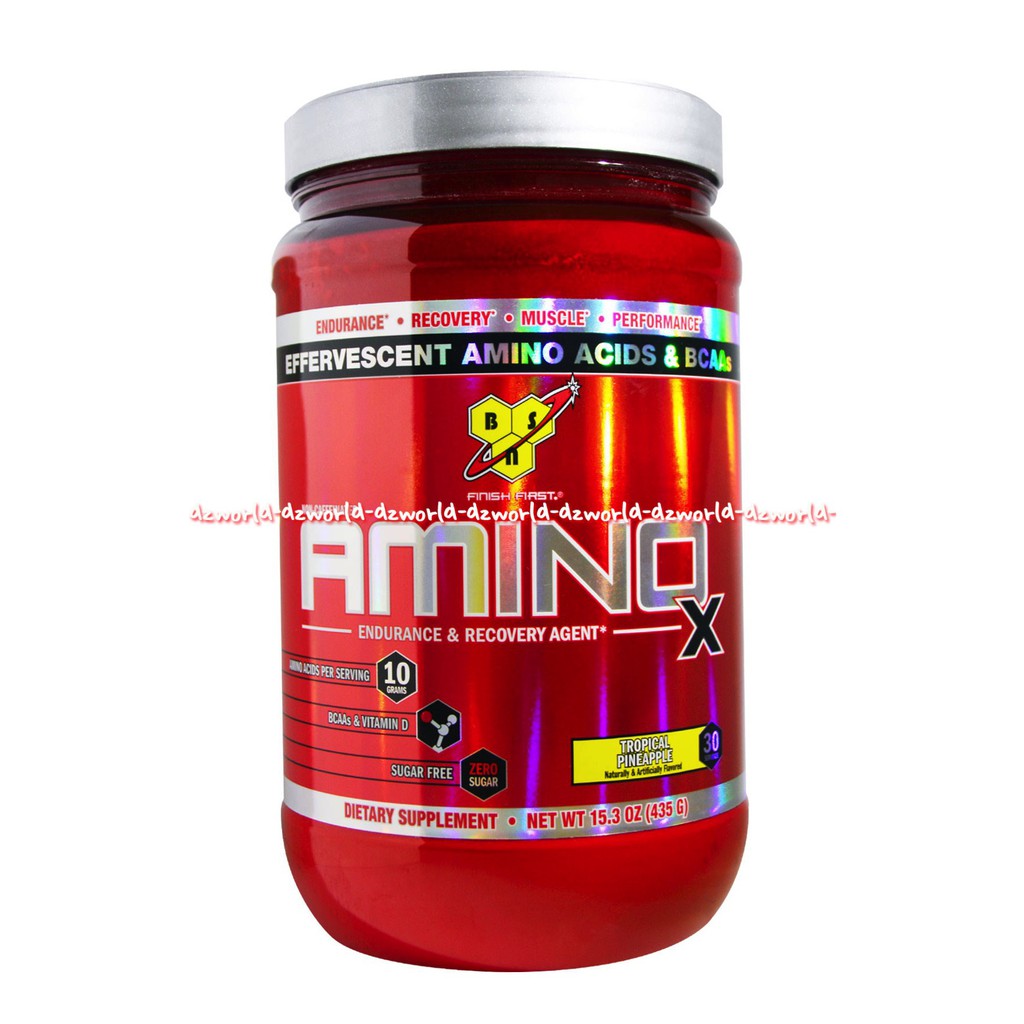 Amino X Tropical Pineapple 435gr Obat Suplemen Pria Fitness membentuk Otot Aminno X Kemasan Kaleng Besar