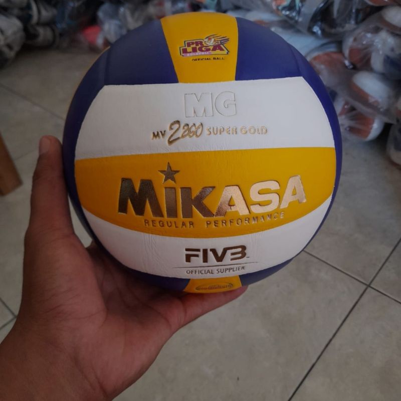 bola volly MIKASA SUPER GOLD ORI MV 2260