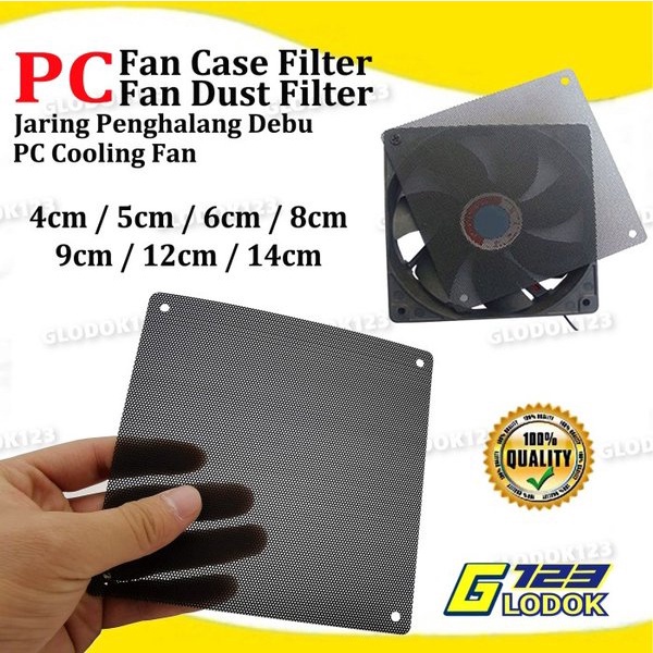 PC CPU Computer Fan Dust Filter Penyaring Debu Kipas Casing Komputer