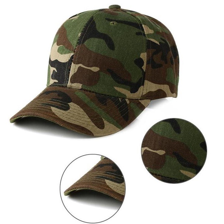 [COD] Topi Baseball Pria Wanita Camouflage Army Summer Hat/ Topi Loreng Premium Murah