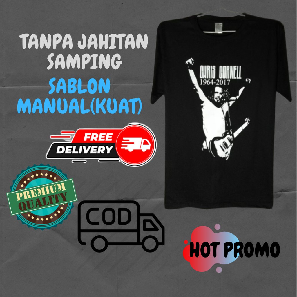 GILDAN KAOS PRIA DISTRO MUSIK METAL BAND CHRIS CORNELL