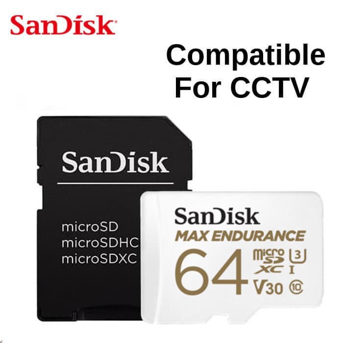 Sandisk Max Endurance MicroSDXC 64GB UHS-I V30 100MB/s - Garansi 2th