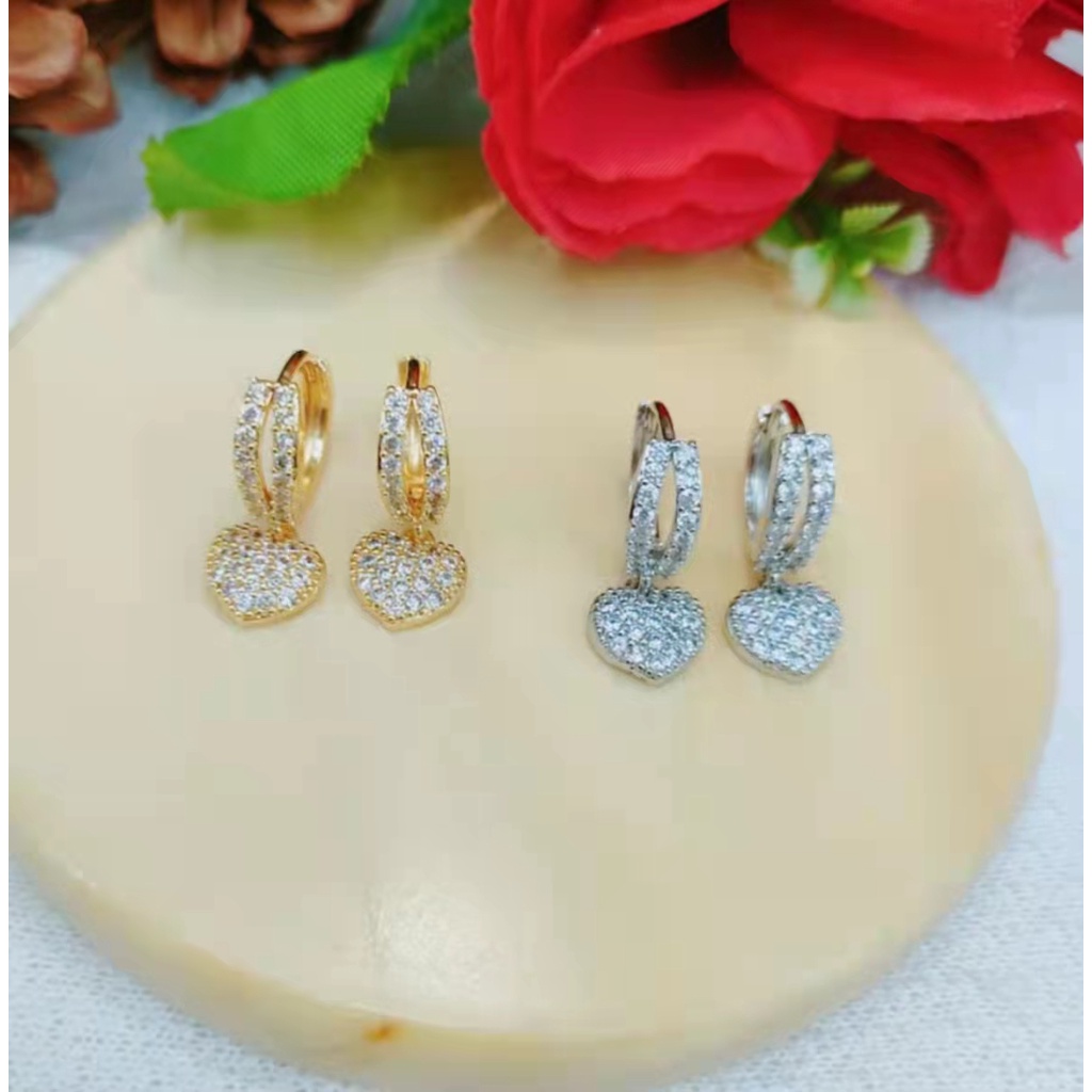 Anting Xuping Mata Full Lapis Emas Perhiasan A-D