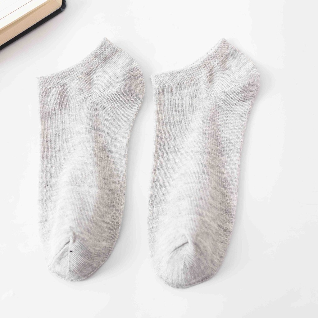 AliMaMa - KAOS KAKI POLOS - Kaus Kaki Wanita Pria Unisex Mata Kaki Ankle Sock Socks Murah Medan-ABU