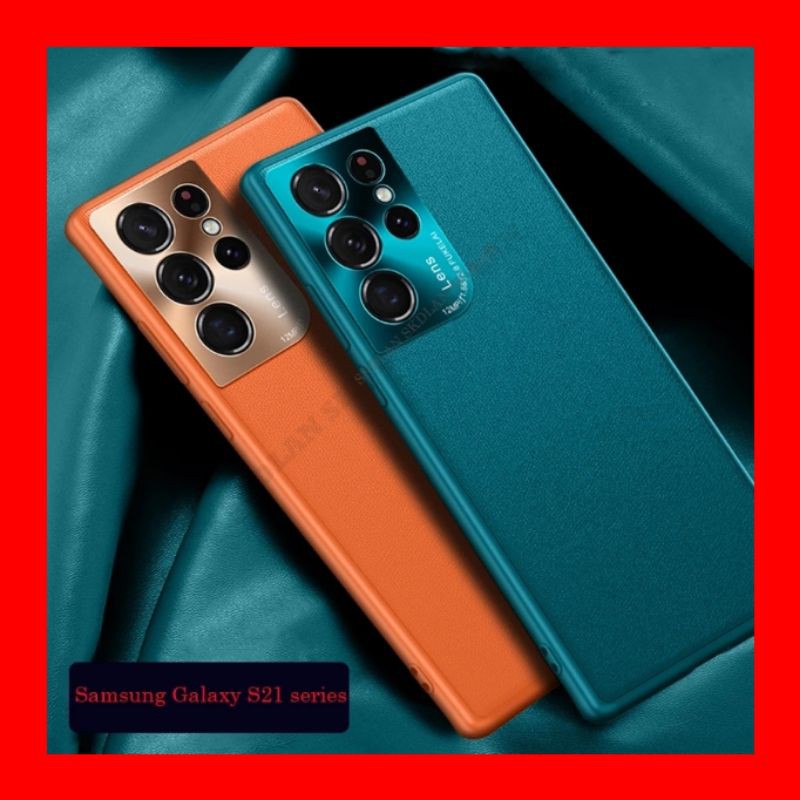 VEGAN LEATHER CASE CASING SAMSUNG GALAXY S21 PLUS / S21 ULTRA