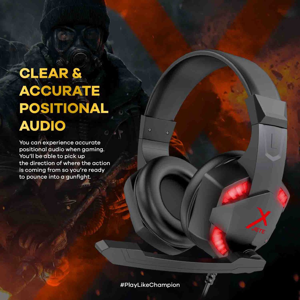 Headphone Gaming JETE X GA1 Series With Usb Audio Controller Original Garansi Resmi 1 tahun