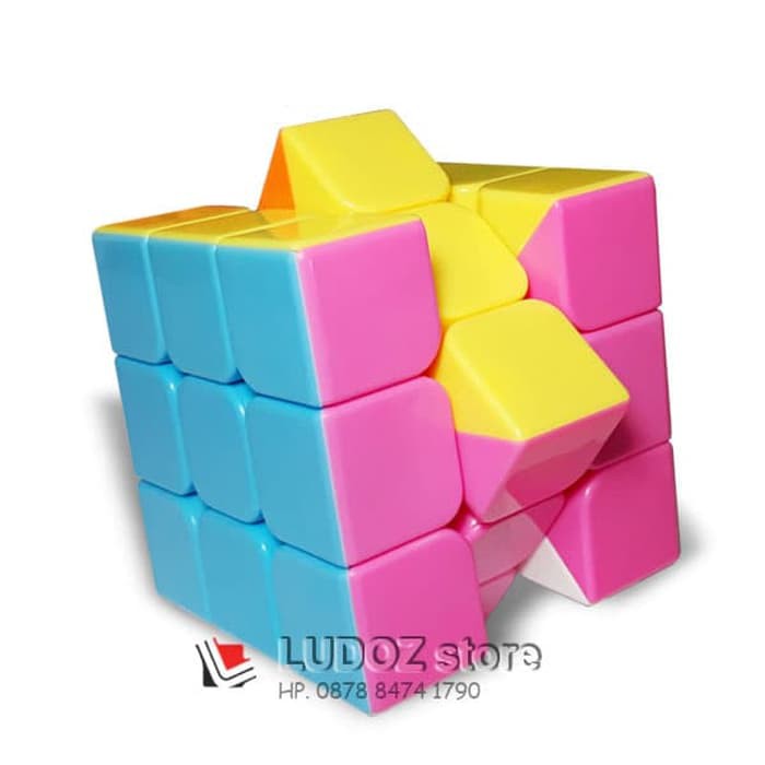 Pelumas Rubik - Rubik Yongjun - Rubik Kubus Rubik 3X3X3 Stickerless Licin 3X3 Tidak Luntur Produk