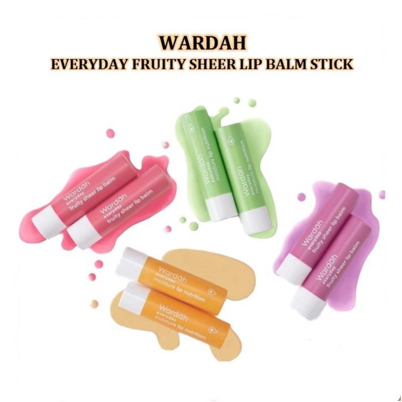 Wardah Everyday Fruity Sheer Lip Balm 4g (100% Original)