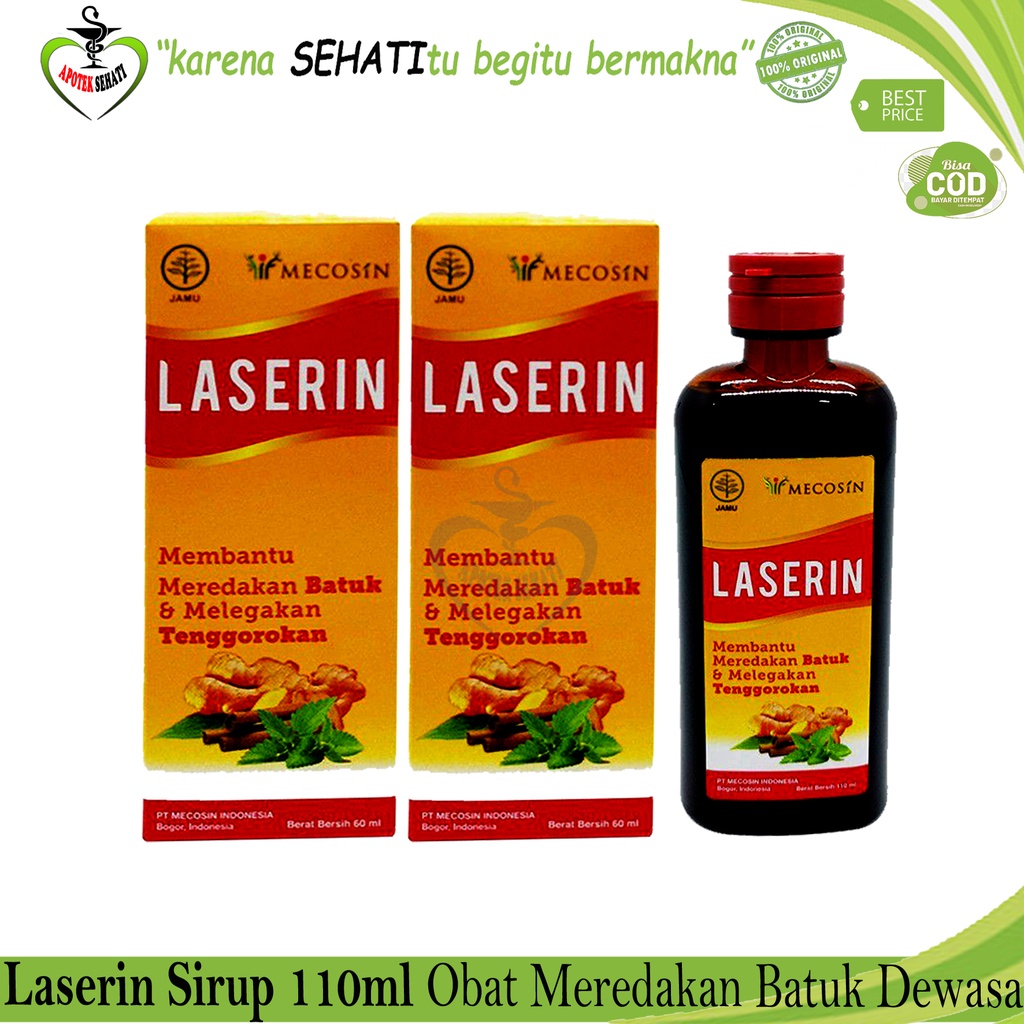 Laserin Dewasa, Laserin Obat Batuk Dewasa, Obat Batuk, Obat Batuk Dewasa, Laserin 100 Ml