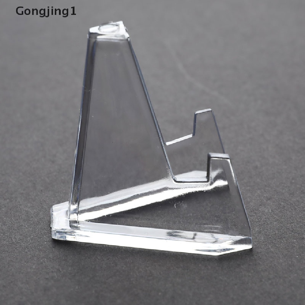 Gongjing1 1Pc Stand Display Holder Koin / Medali / Lencana Bahan Akrilik