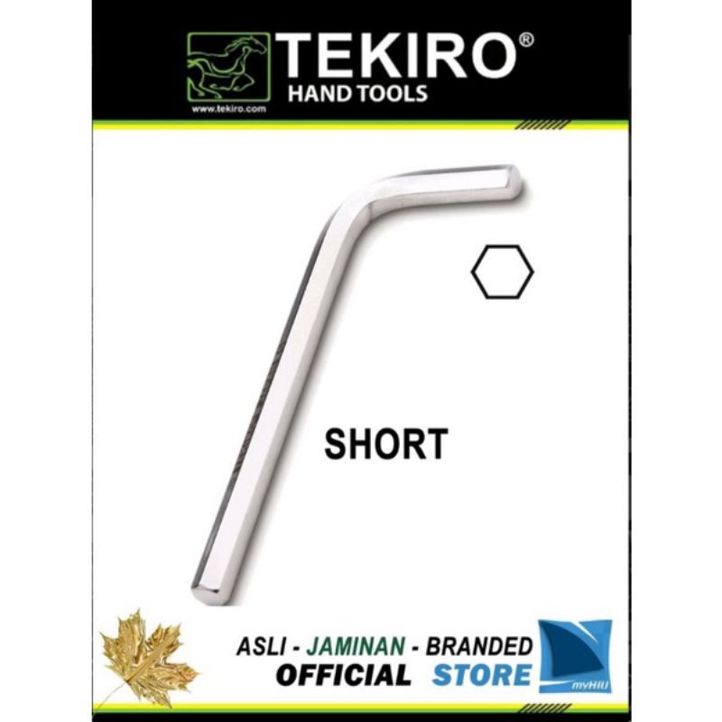 Kunci L 3mm Ecer Pendek Tekiro