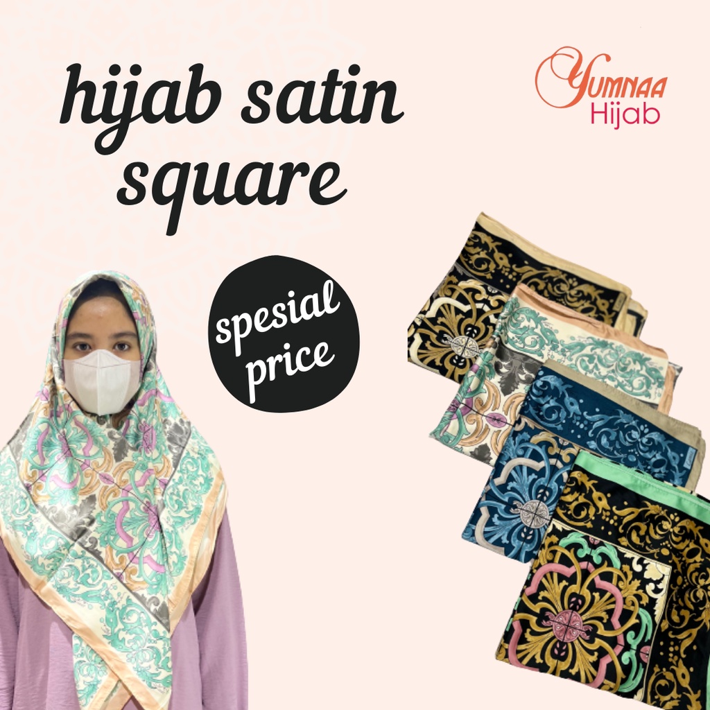 Hijab Segi Empat Satin Lamiz Square