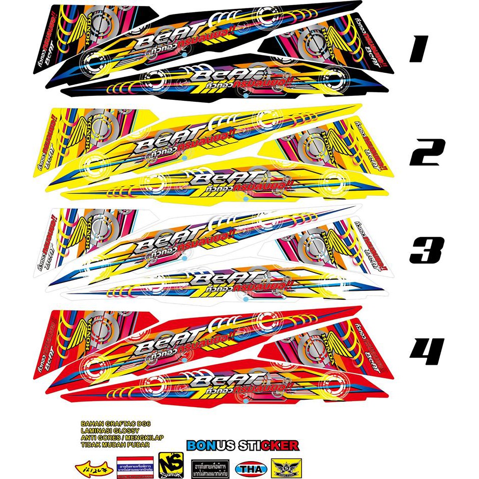 STRIPING VARIASI HONDA BEAT FI / STRIPING BEAT FI VARIASI