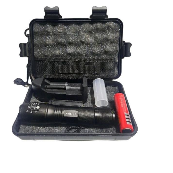 ♪ PAKET FULSET SENTER XM-L2 8000LUMENS / SENTER LED TACTICAL CREE XM-L2 ✳