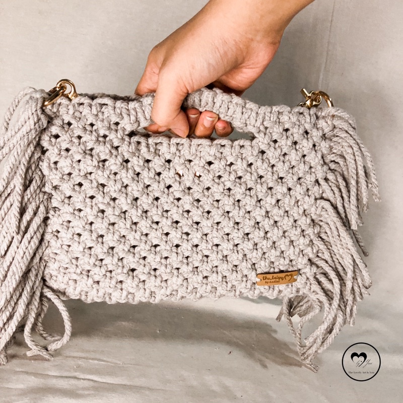 Russelia bag |macrame hand bag/macrame bag/macrame sling bag/tas macrame/tas hp/tas hp macrame/korea