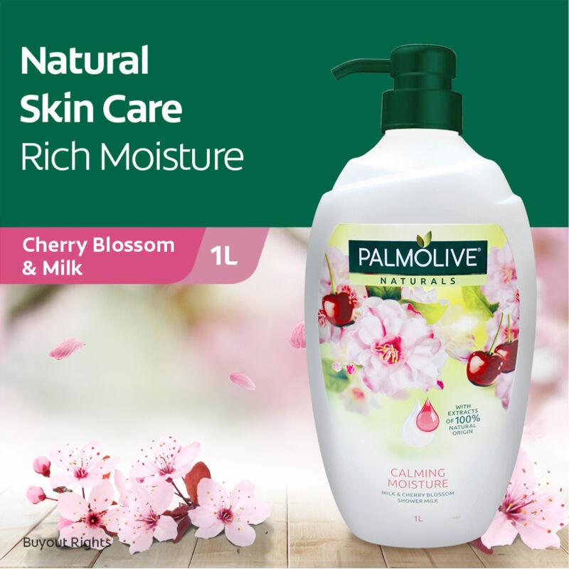 Palmolive Naturals Honey / Orchid / Cherry Blossom Shower Milk - Sabun Mandi 1L