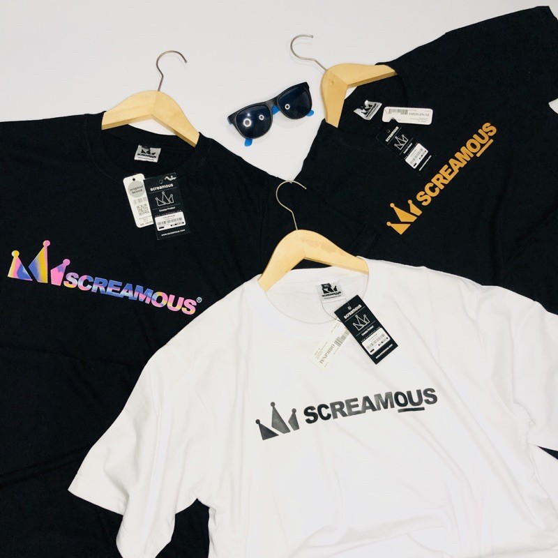 (COD) KAOS SCREAMOUS DISTRO / KAOS PRIA SCREAMOUS / SCREAMOUS PUTIH TSHIRT SCREAMOUS